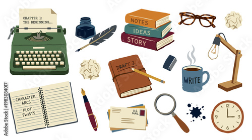 Creative writing tools and inspiration for storytelling and literature