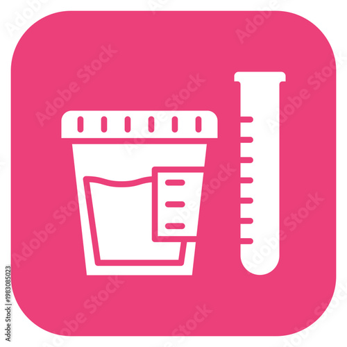 Urine Test Icon Style