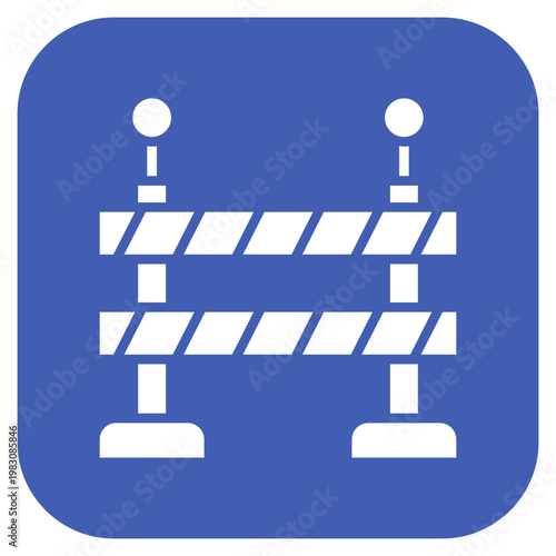 Road Block Icon Style
