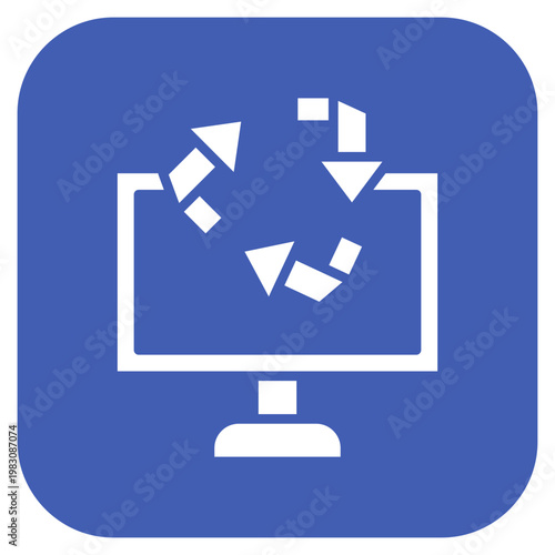 Electronics Recycling Icon Style
