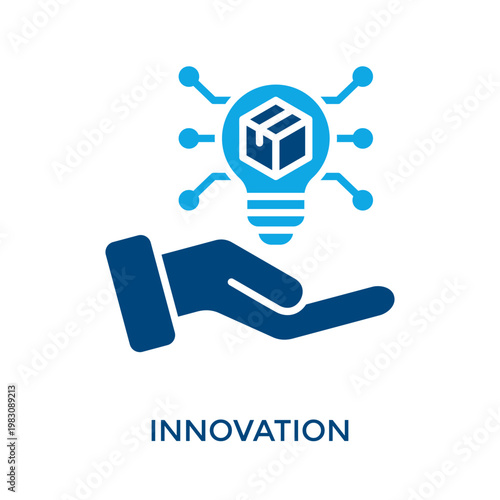 Innovation Icon Dual Tone Style. Vector Illustration For Graphic Design