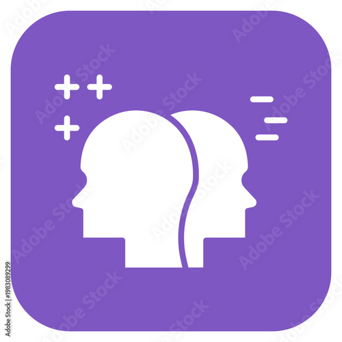 Bipolar Disorder Icon Style