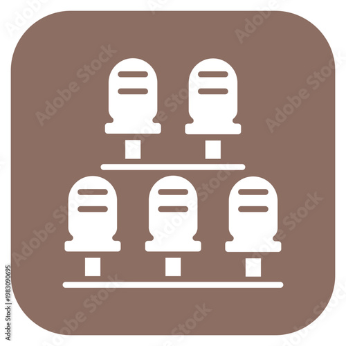 Stadium Seats Icon Style