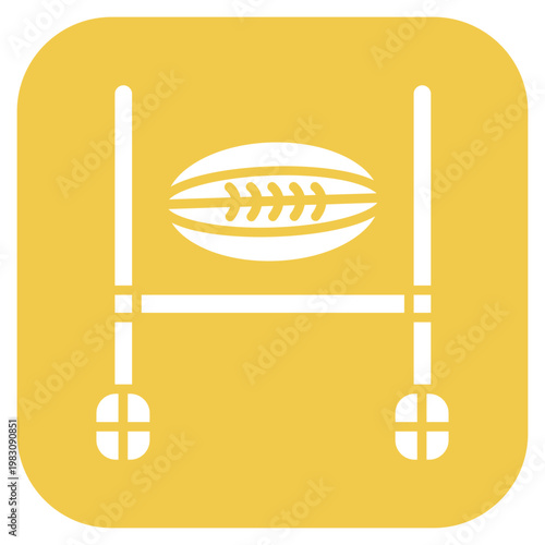 Rugby Goal Icon Style