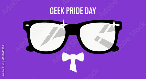 Glasses with white bow tie.