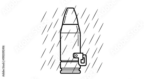 Bullet in Rain Icon