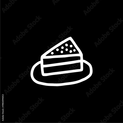 Slice of Cake Icon.
