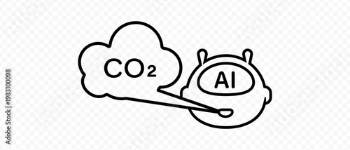 Ai exhaling carbon. Increase in S02 due to use of artificial intelligence