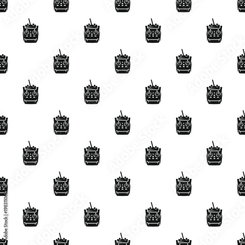 Remote control transmitter seamless pattern repeating background