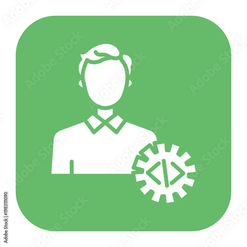 Web Developer Male Icon