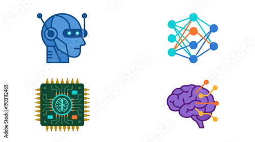 Robot head with circuit board brain.