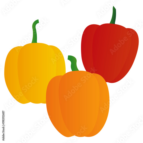 パプリカのアイコンイラスト