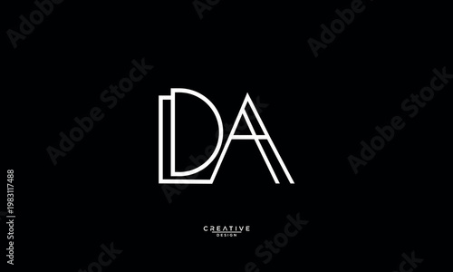 DA, AD, D, A, Abstract Letters Logo Monogram