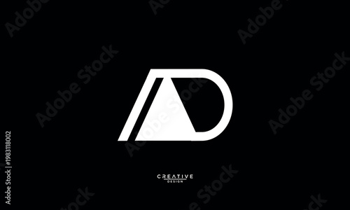 DA, AD, D, A, Abstract Letters Logo Monogram