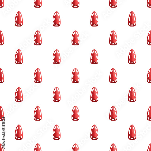 Red rescue lifeguard buoy pattern repeating across a white background
