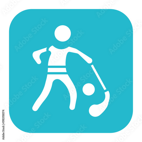 Golf Player Male Icon