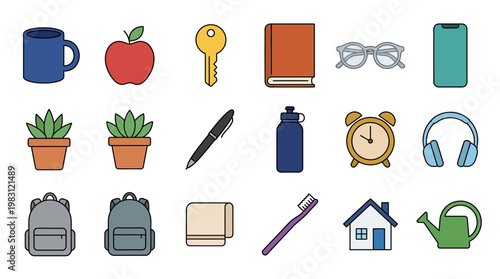 School supplies and home office items.