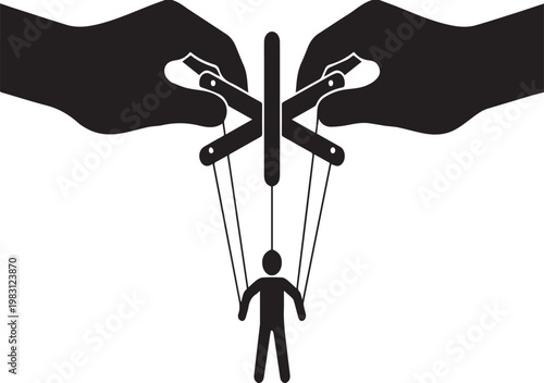 Puppet Master Manipulation and Control Silhouettes
