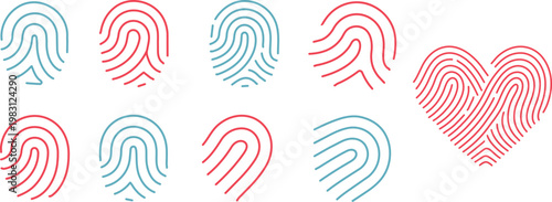 Fingerprint Collection sets vector file