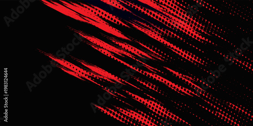 black red dragon decal brush fire volcano lava sakura Asia Japan anime style illustration sporty background banner style illustration. sport.modern