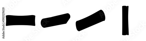 Three bamboo sushi rolling mats on white background minimalist flat lay