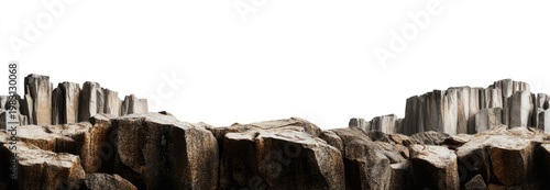  horizontal banner featuring an isolated background of sharp rocks, 