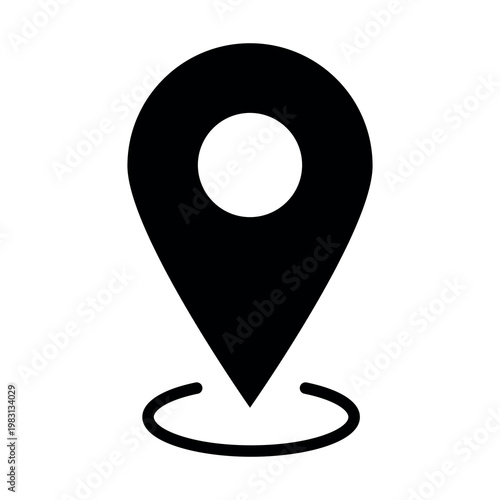 Minimalist route line icon for maps, navigation and travel UI design. Clean vector path symbol.