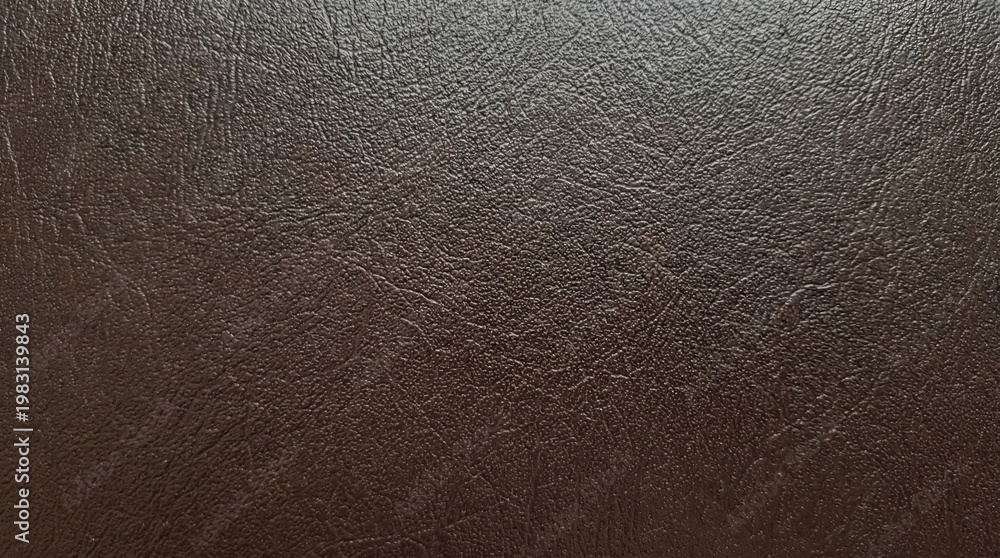 Fototapeta premium A close-up shot of a brown leather surface with texture and grain visible