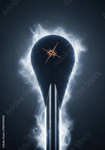 Mysterious glowing orb with ethereal energy trails on a dark cosmic background