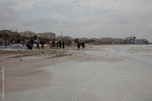 The Beach on a Cloudy Day