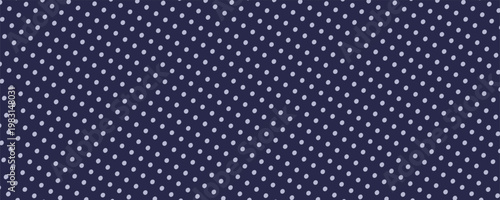 Bild auf Leinwand Abstract background with white polka dots on dark navy blue background and minim