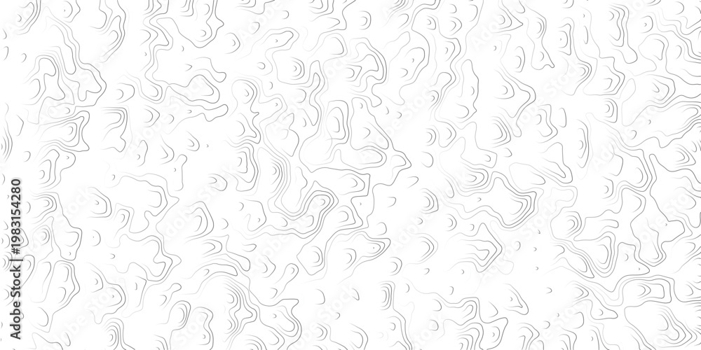 Fototapeta premium Gray wavy lines on white background texture pattern design element