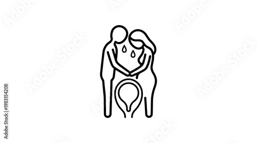 Icon Depicting Miscarriage Support and Grief