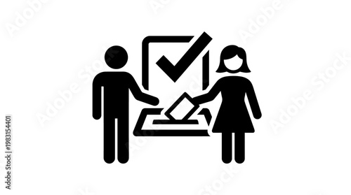 People Voting in Election