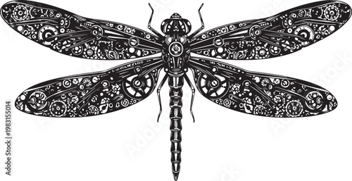 Dragonfly Silhouette Vector Bundle