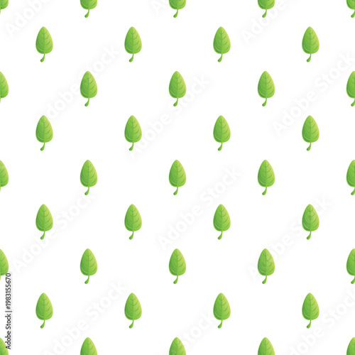 Green leaves forming repetitive pattern providing a natural and organic background