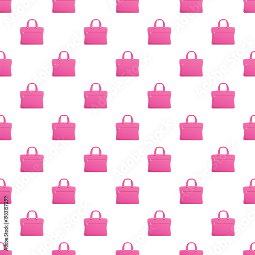 Pink handbags creating a seamless pattern for fashion and shopping concepts
