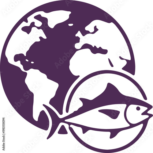 Global fishing industry symbolizing connection between earth and marine life