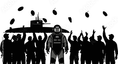 Heroic Diver Celebrated by Crew After Submarine Mission Success