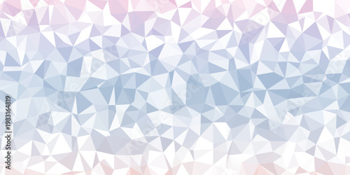Abstract low poly background, pastel geometric mosaic vector, soft purple and blue crystalline pattern for web design