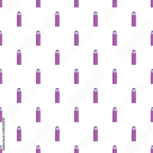 Repeating pattern featuring purple aerosol cans creating a clean background design