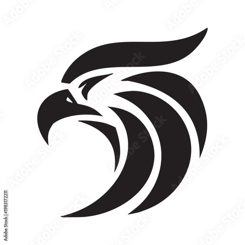 Simple Elegant Flying Eagle Logo