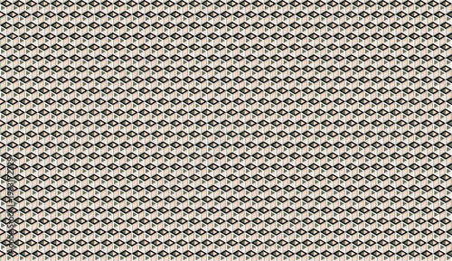 Geometric abstract pattern seamless with hexagon 3D, light, grey and black, optical illusion background. Vector illustration, for masculine shirt lady dress cloth cover decoration textile wallpaper 