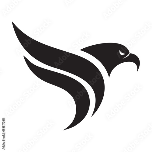 Simple Clean Eagle Logo for Branding