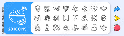 Sick man, Doctor and Best glasses line icons. Interest rate, AI generate, Inflation icons. Pack of Fitness app, Cardio calendar, Carrots icon. Vector