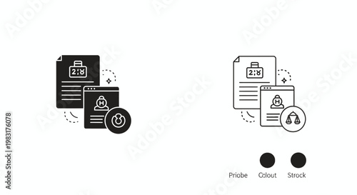 Compliance audit and regulatory standards icon