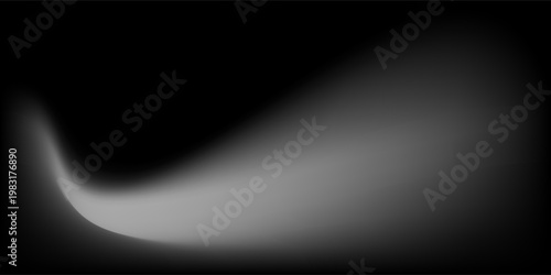 Gray vector background with soft gradient blur and subtle noise texture. A dark vignette frames a central gray swirl, creating a dynamic, mysterious ambiance