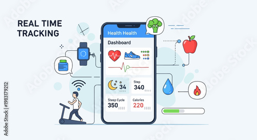 Real-Time Health and Fitness Tracking App with Dashboard, Smartwatch, and Activity Data