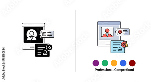 Online profile management and identity verification concept