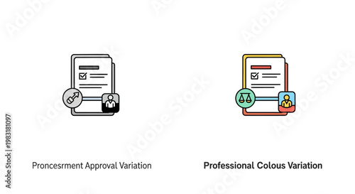 Procurement approval and professional color variations